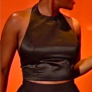 ALICE AND OLIVIA Sz6 Satin Halter